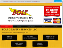 Tablet Screenshot of boltdelivery.com